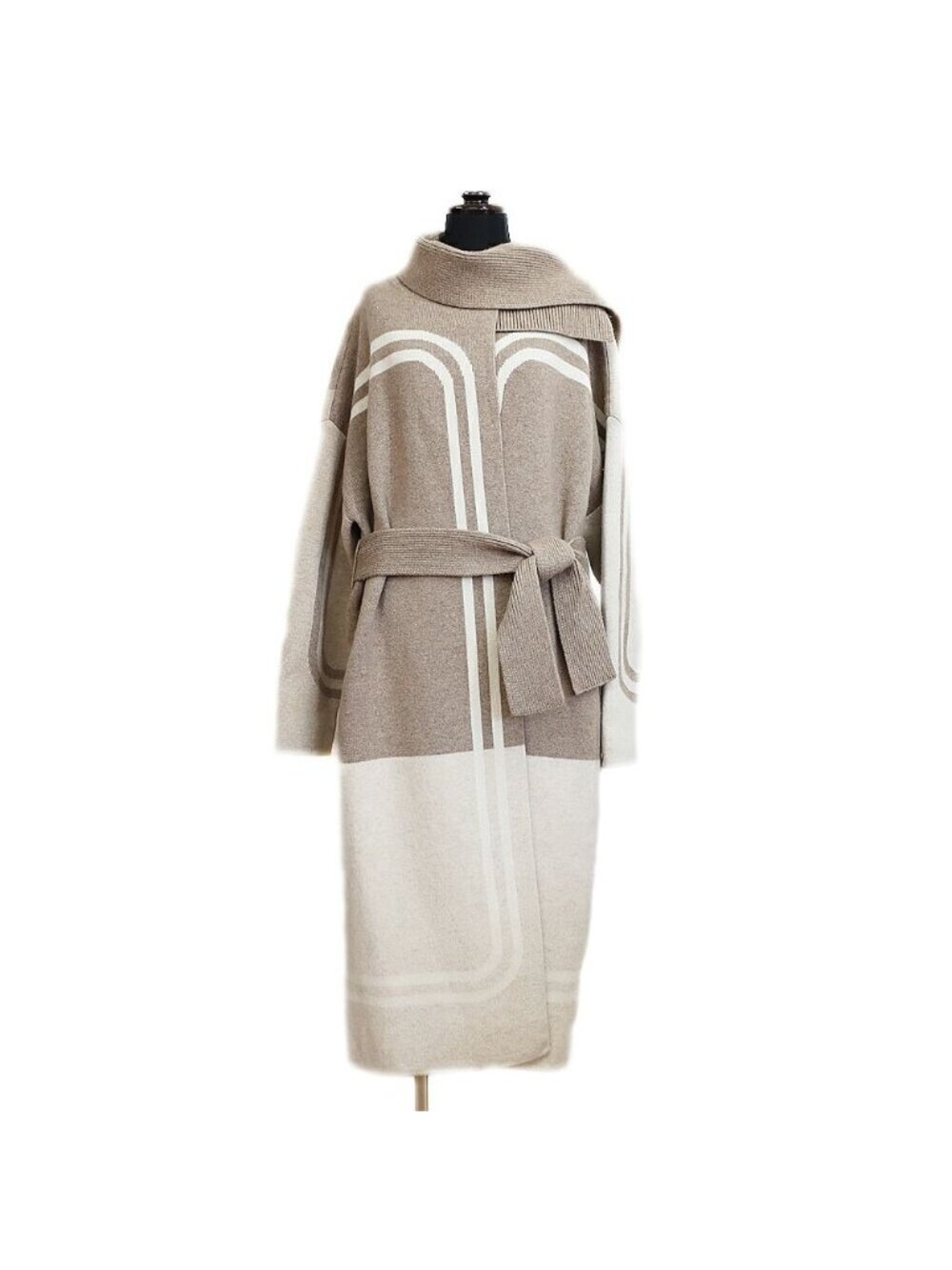 Hermes Long Coat Brides de Gala Cashmere Scarf 36